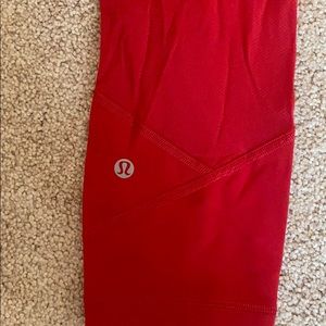 Red lululemon leggings